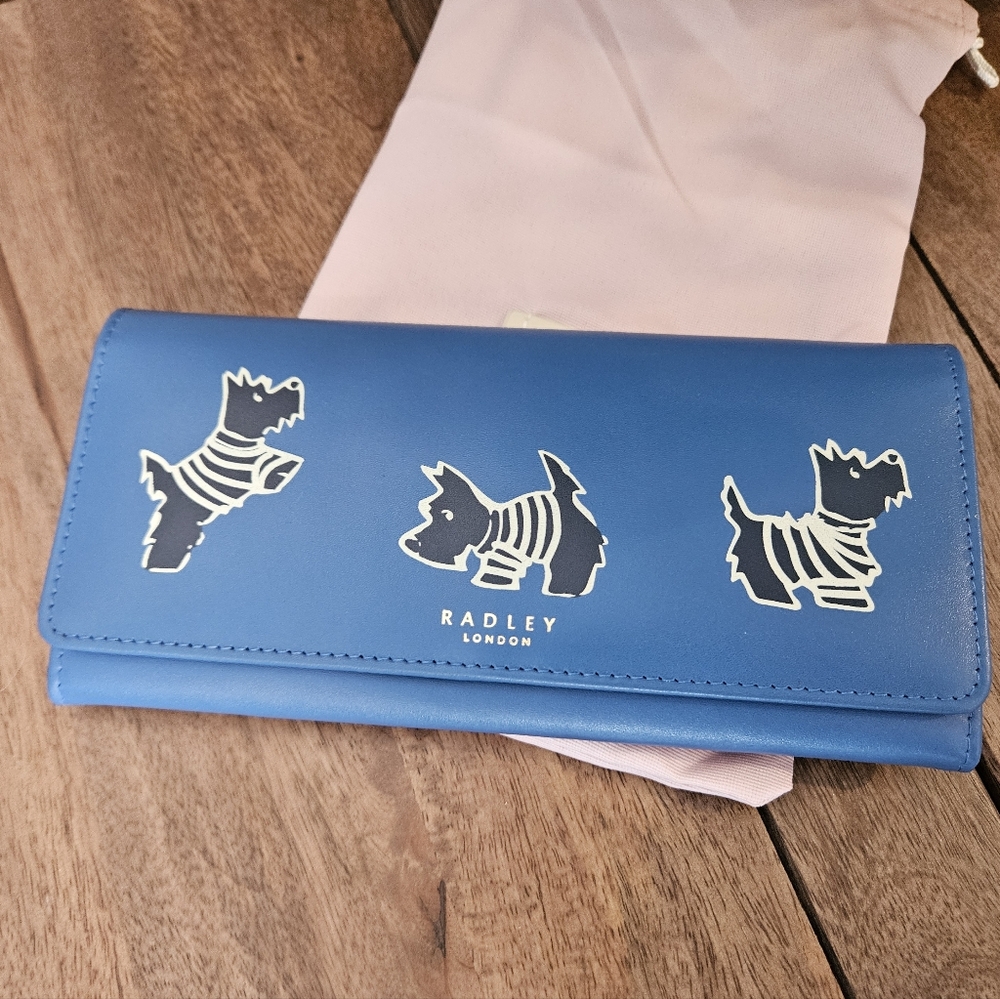 Radley London Blue Wallet with Dog Design - Picture 5 of 7